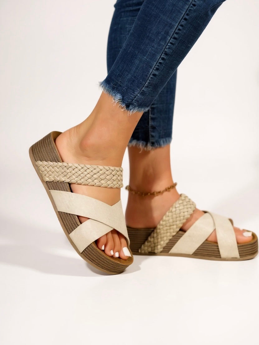Samantha | Women’s Platform Sandals with Braided Straps