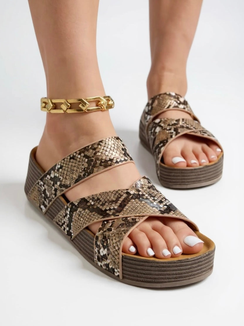 Samantha | Women’s Platform Sandals with Braided Straps