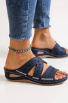 Calla | Embroidered Slide Sandals