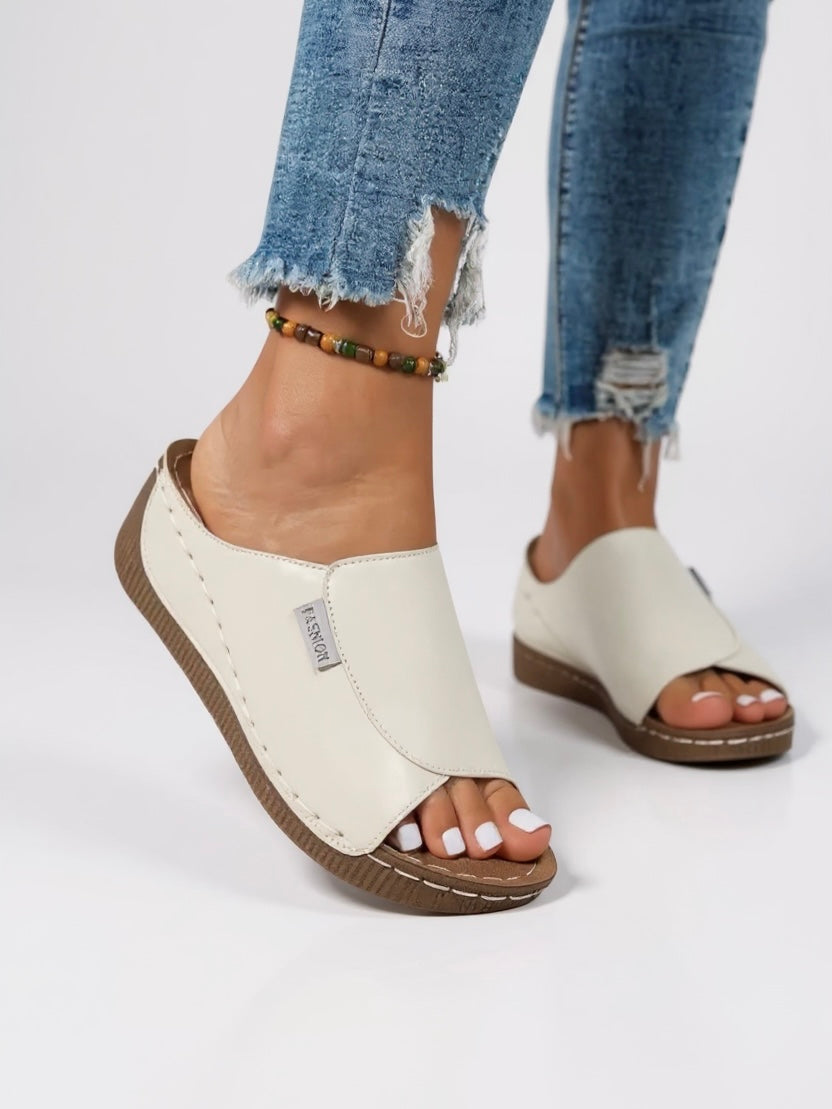 Oaklynn | Women’s Platform Slides with Open Toe