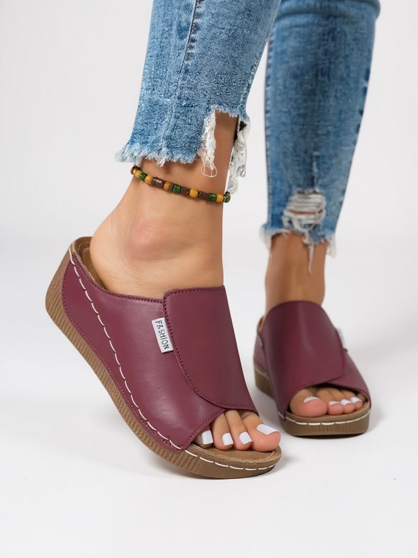 Oaklynn | Women’s Platform Slides with Open Toe