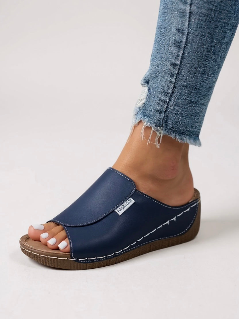 Oaklynn | Women’s Platform Slides with Open Toe