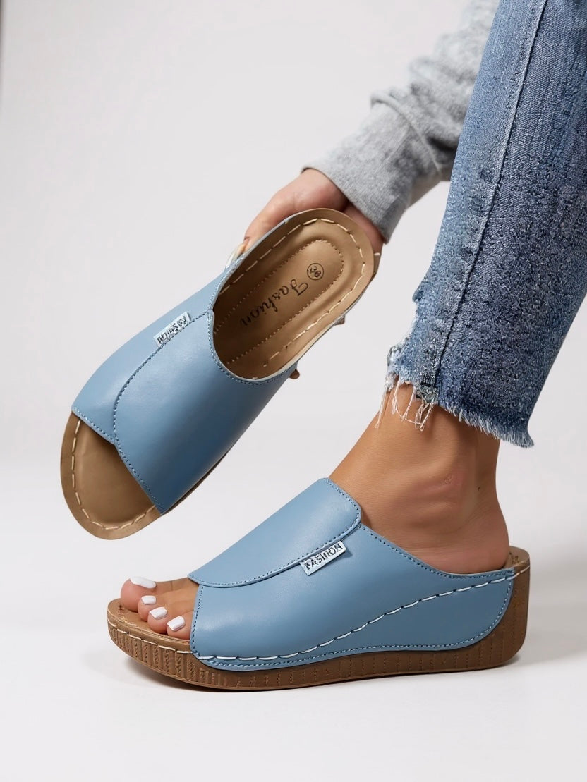 Oaklynn | Women’s Platform Slides with Open Toe