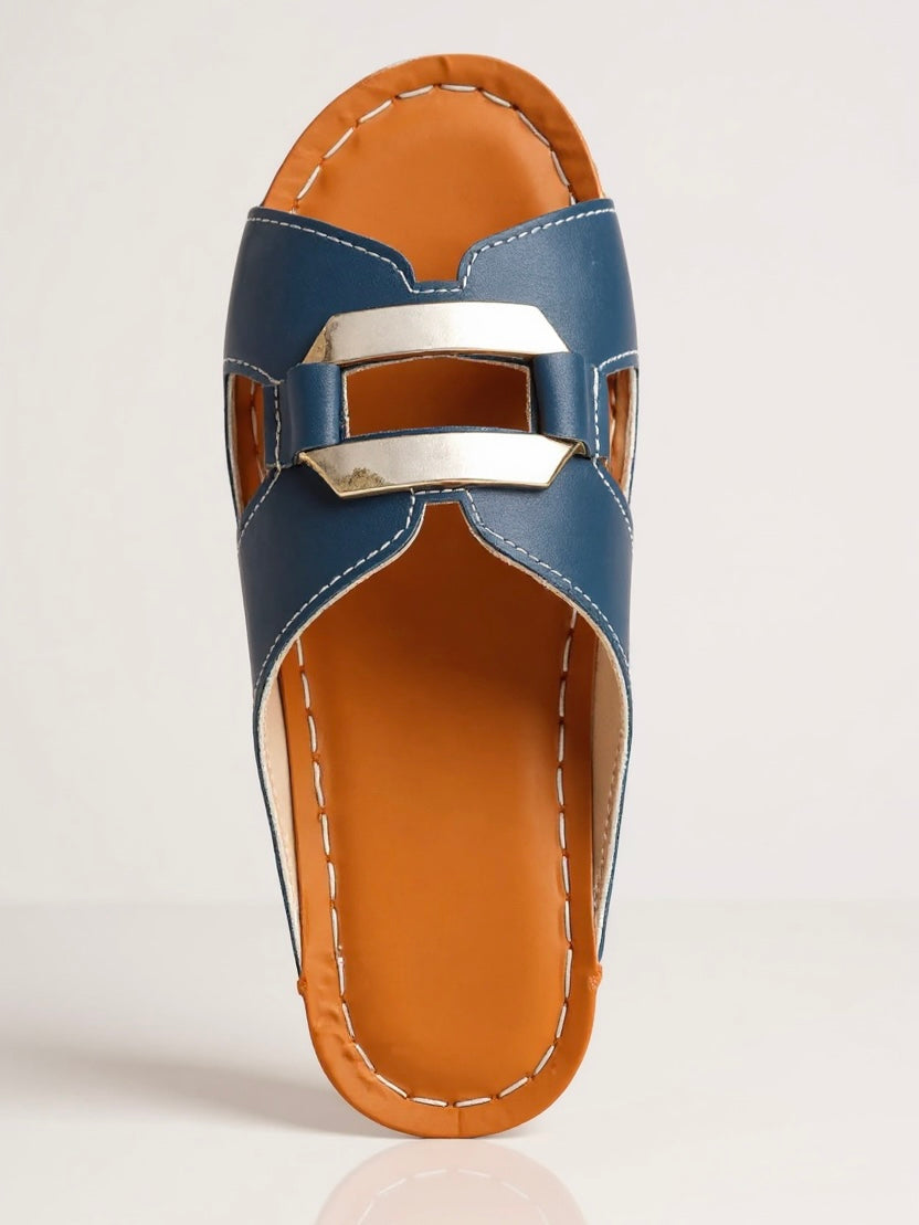 Dara | Women’s Double-Buckle Slides with Cushioned Footbed