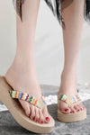 Isla™ | Woven Wedge Flip-Flops