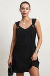 Jade Harris | Ribbed Wrap Mini Dress For Women
