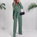 Jennive | Women’s Wrap Jumpsuit with Belt