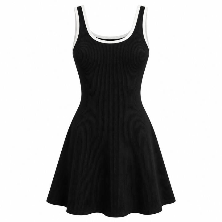 Lauren Beckett | Ribbed Summer Mini Dress For Women