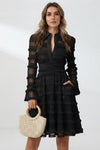 Lily King | V-Neck Long Sleeve Midi Dress For Women