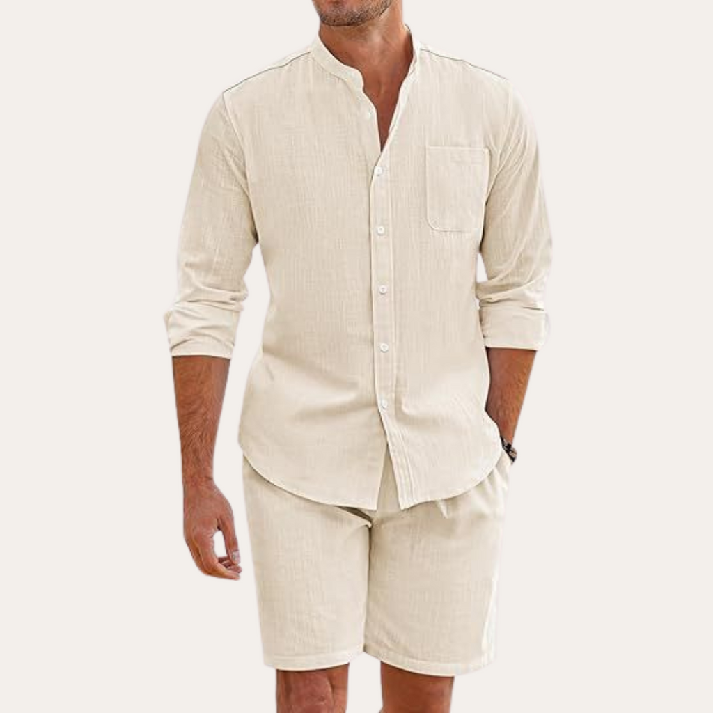 James Holloway | Men's Linen Shirt and Shorts Set For Men