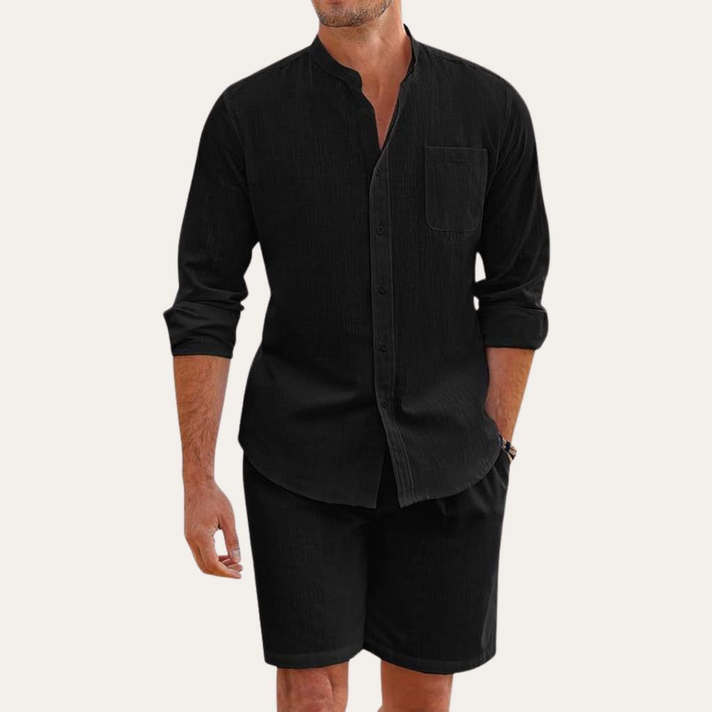 James Holloway | Men's Linen Shirt and Shorts Set For Men