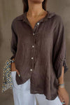Amélie Rousseau | Effortless Linen Button Shirt For Women