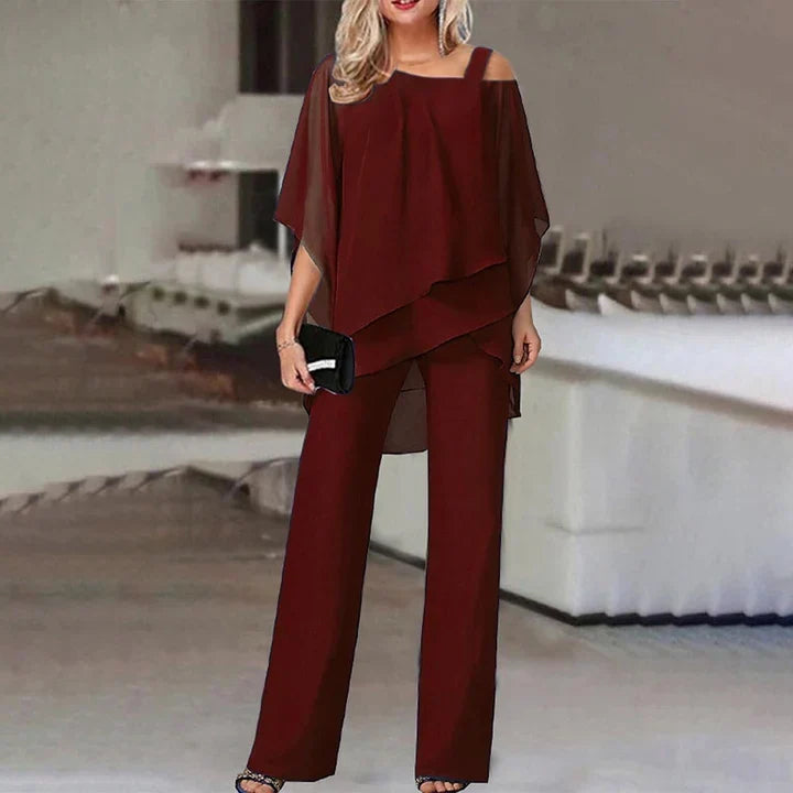 Giovanna Ricci | Elegant Layered Two-Piece Set For Women