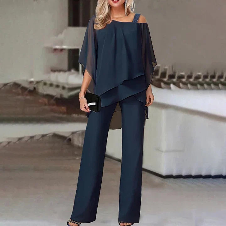 Giovanna Ricci | Elegant Layered Two-Piece Set For Women