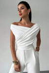 Amélie Rousseau | Draped Elegance Top For Women