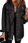Women's Classic Everyday Denim Jacket — Relaxed Long-Sleeve Cotton Trucker Jacket