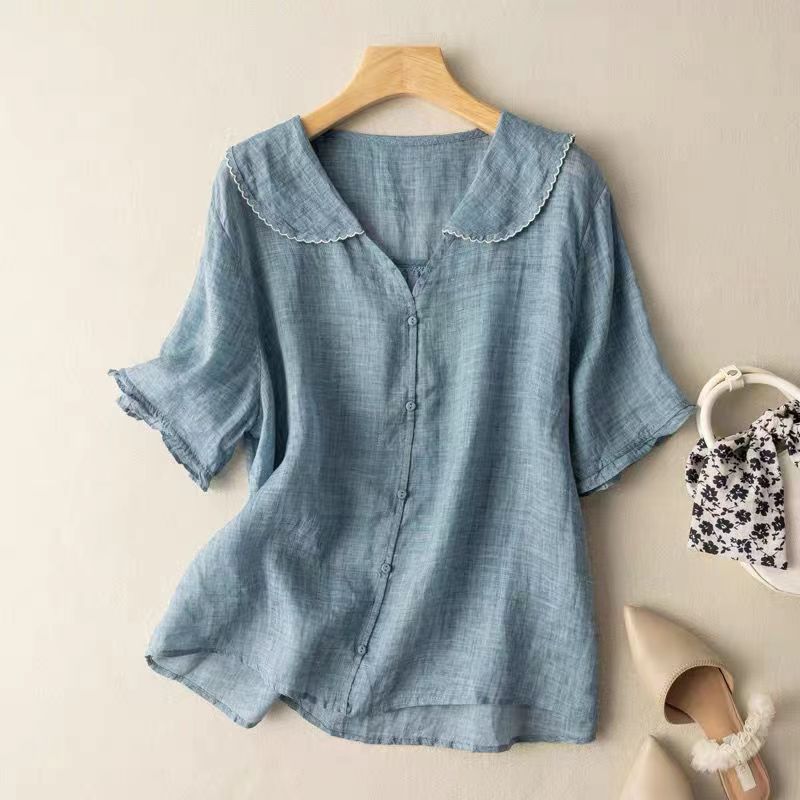Kristi | Women’s Vintage Blouse with Button Detail