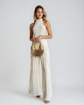 Imogen Rafferty | Pleated Halter Two-Piece Set For Women