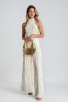 Imogen Rafferty | Pleated Halter Two-Piece Set For Women
