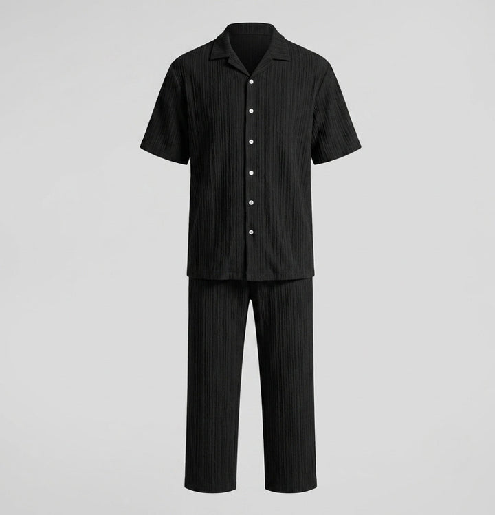 Thomas Reid | Textured Summer Co-Ord Set For Men