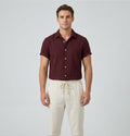 Oliver Thompson | Men's Linen Shirt & Drawstring Pants Set For Men