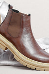 Ethan Kelly | Platform Leather Chelsea Boots For Men