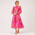 Millie Foster | Floral Print Wedding Guest Midi Dress For Women