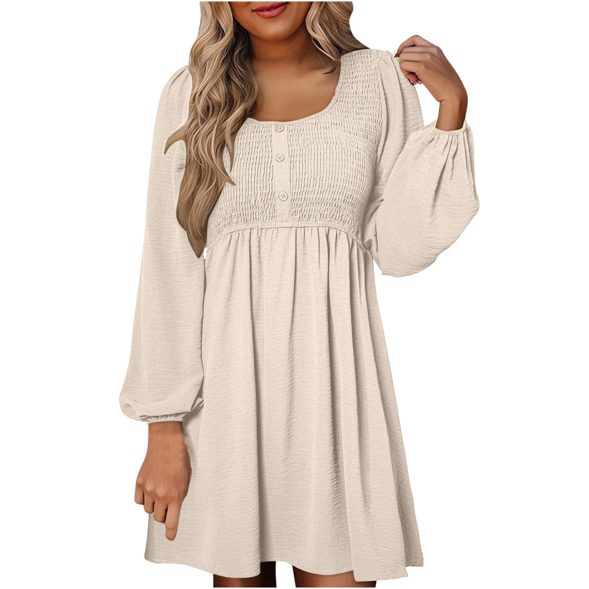 Penny | Women’s Penny Smocked Dress with Puff Sleeves