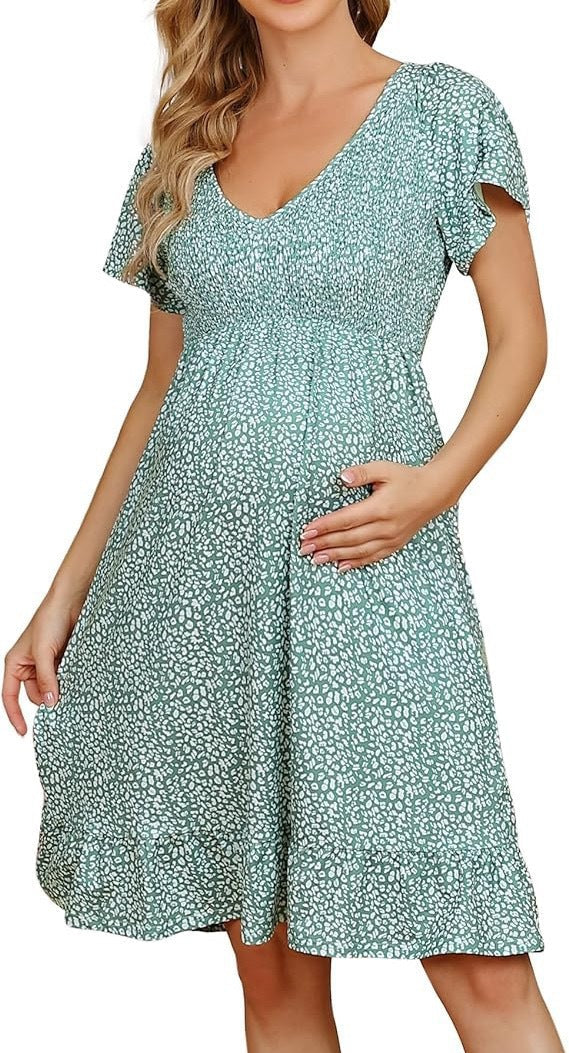 Donna | Women’s Spring Maternity Dress with Empire Waist