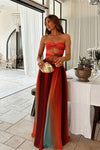 Aziza | Hollow Out Tie-Dye Gradient Long Dress