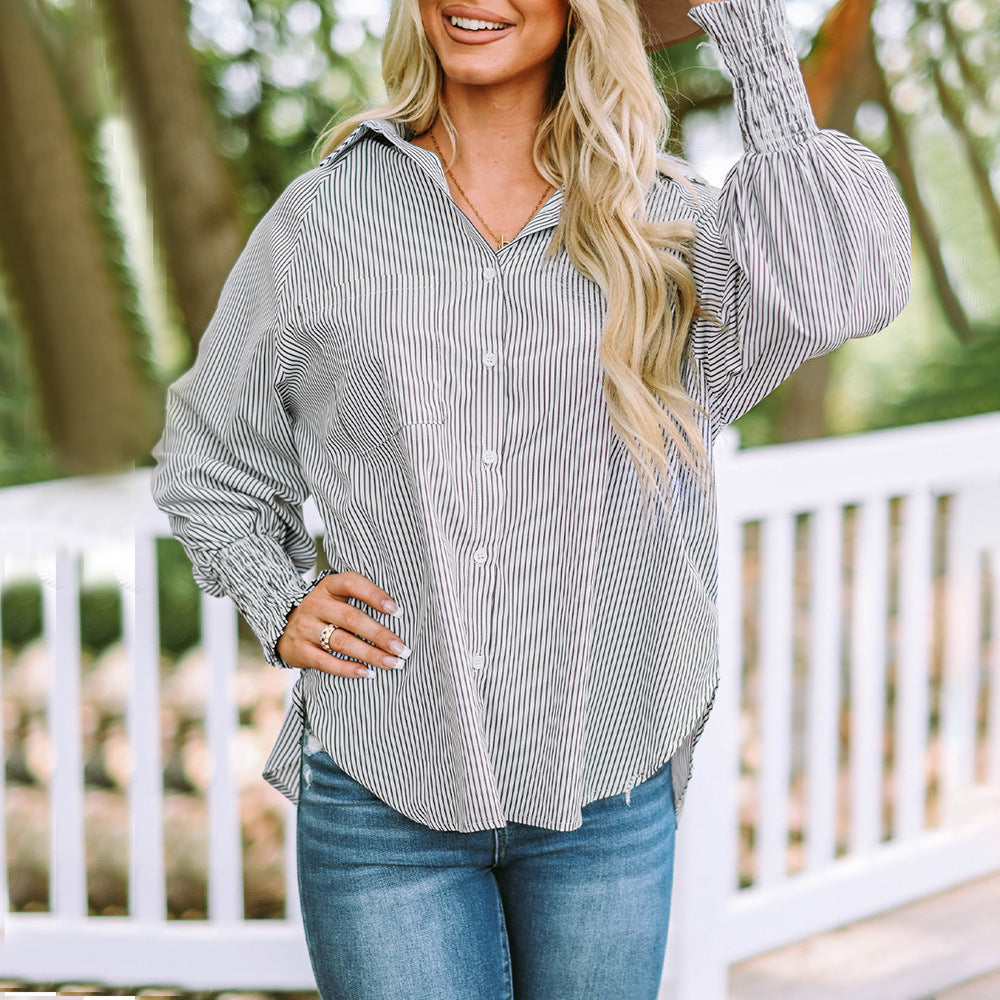 Elsie | Women’s Button Up Shirt with Balloon Sleeves