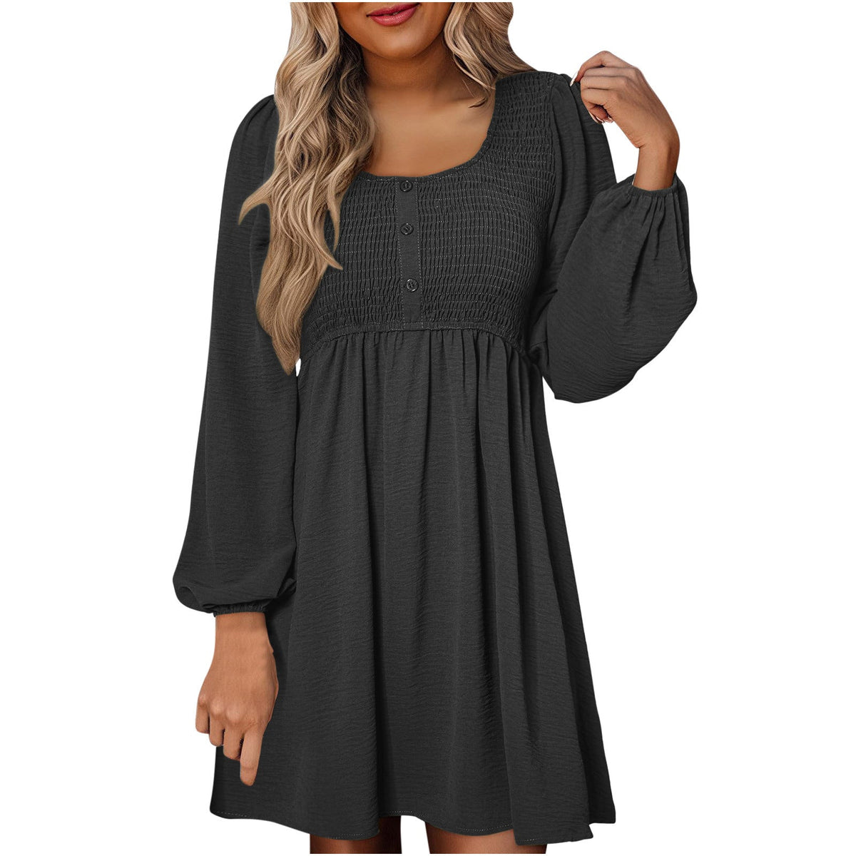 Penny | Women’s Penny Smocked Dress with Puff Sleeves