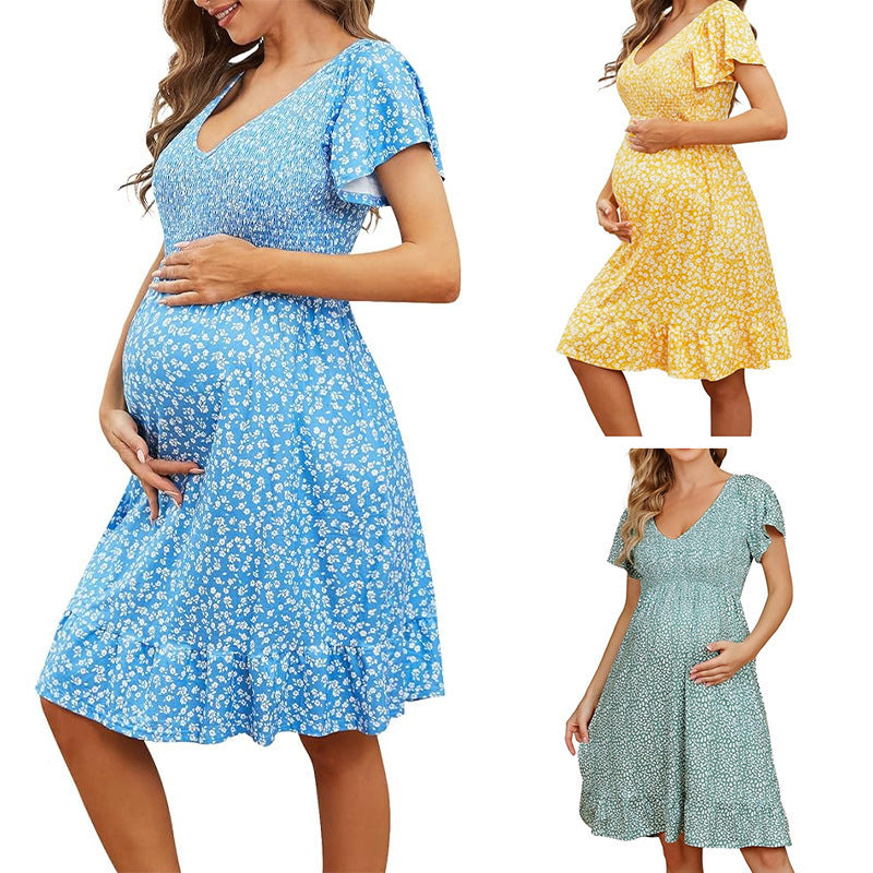 Donna | Women’s Spring Maternity Dress with Empire Waist