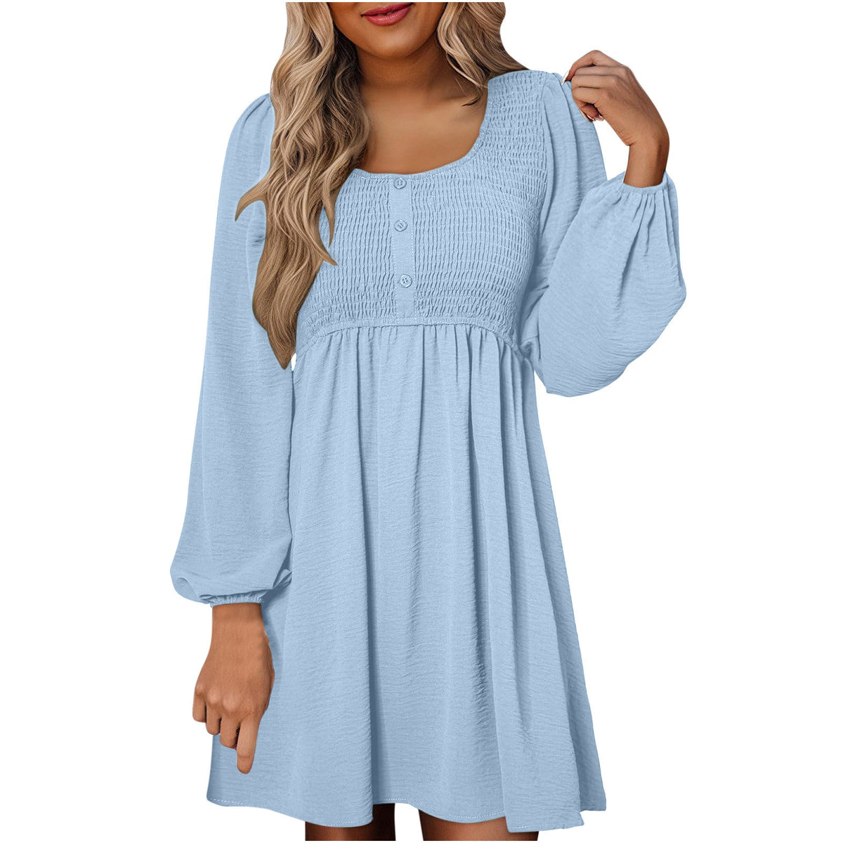 Penny | Women’s Penny Smocked Dress with Puff Sleeves