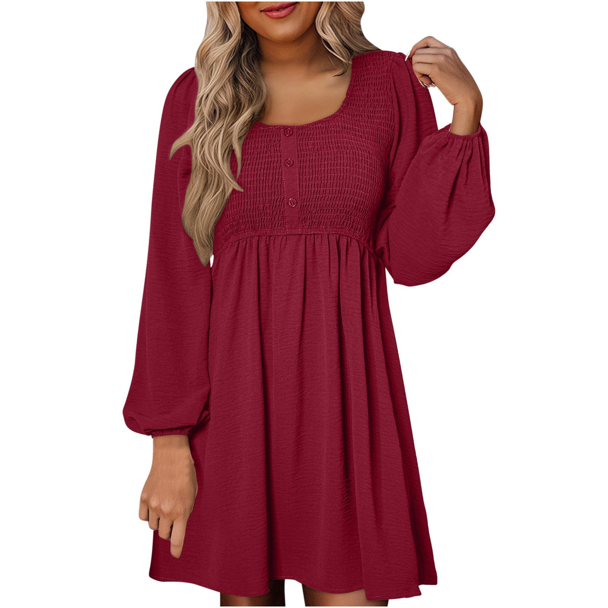 Penny | Women’s Penny Smocked Dress with Puff Sleeves