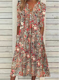 Rolandi | Women’s Floral Midi Dress with Comfortable Silhouette