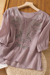 Tamsina™ | Embroidered Relaxed Blouse