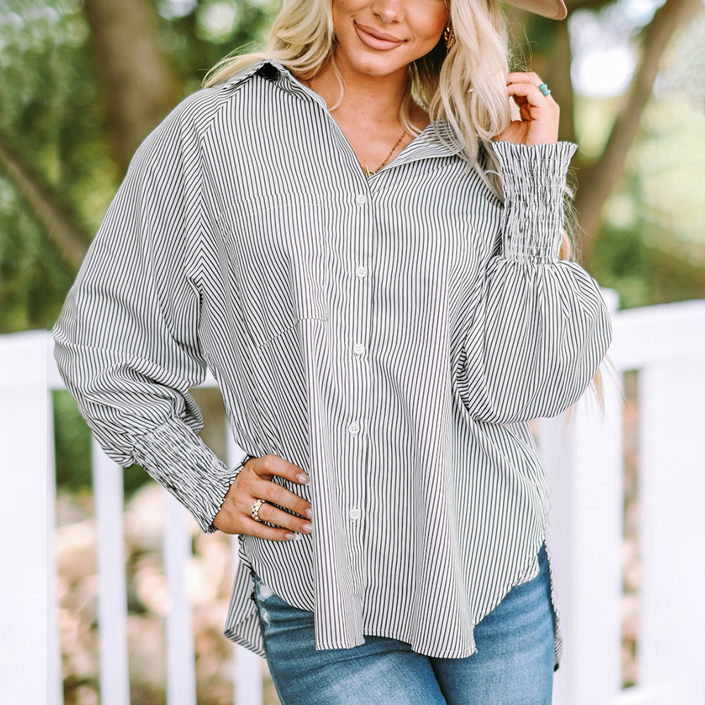 Elsie | Women’s Button Up Shirt with Balloon Sleeves