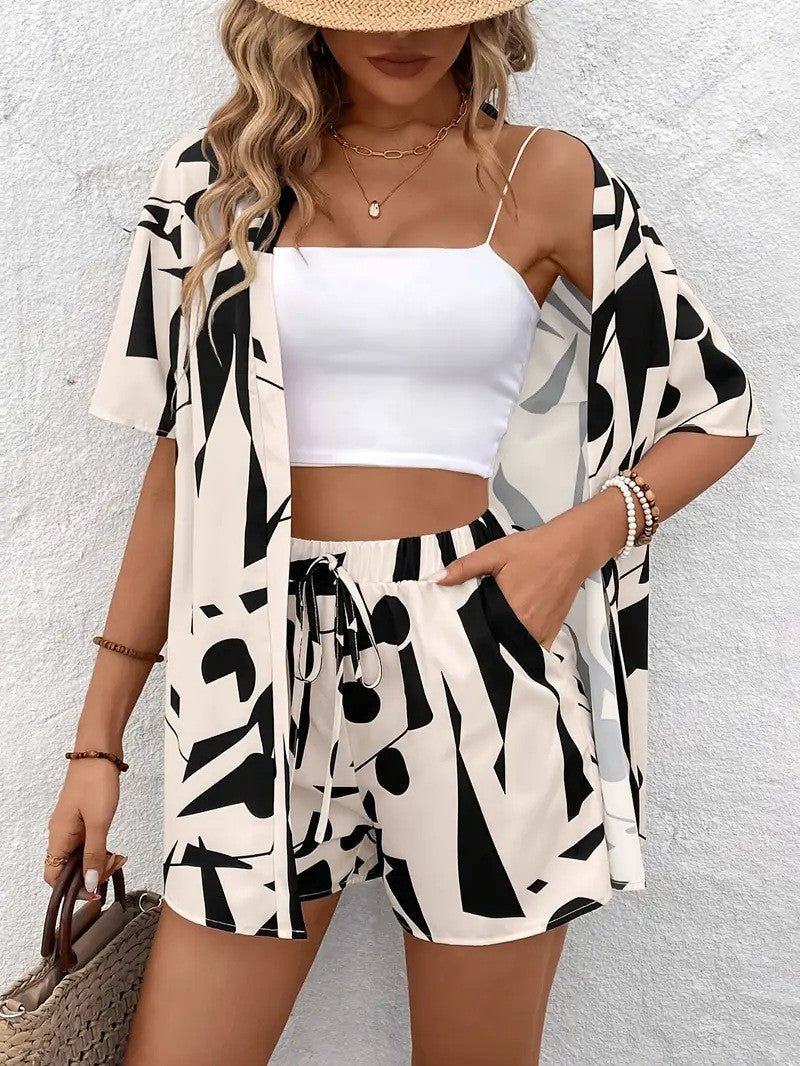 Sunny | Women’s Printed Kimono Cardigan with Open Front