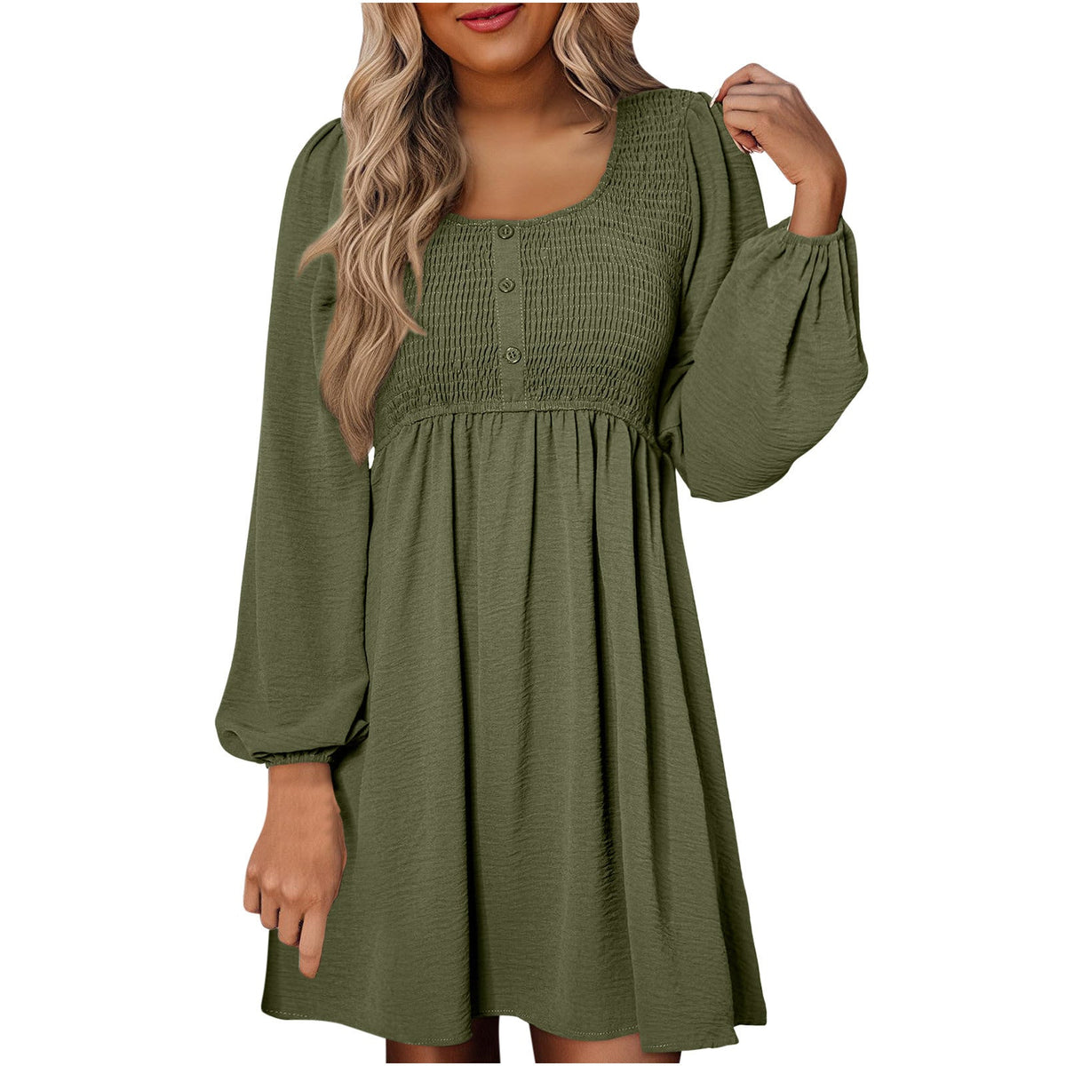 Penny | Women’s Penny Smocked Dress with Puff Sleeves