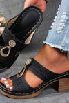 Valeene™ | Orthopedic Rhinestones Heel Sandals