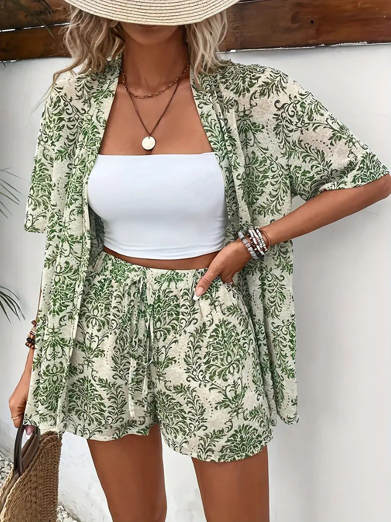 Sunny | Women’s Printed Kimono Cardigan with Open Front
