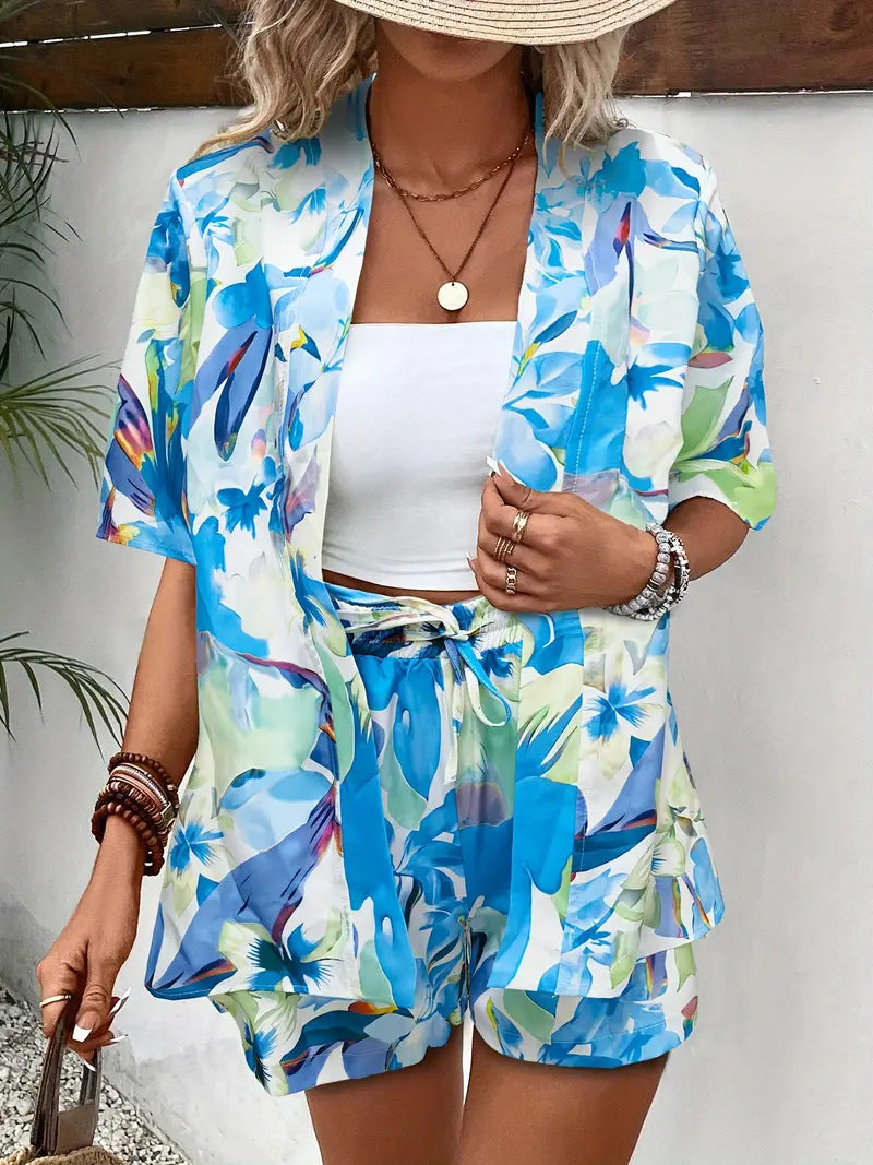 Sunny | Women’s Printed Kimono Cardigan with Open Front