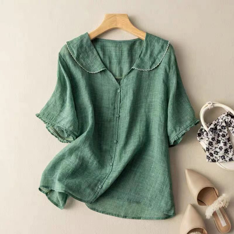 Kristi | Women’s Vintage Blouse with Button Detail