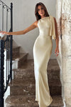 Off-white Wedding Guest Maxi Dress