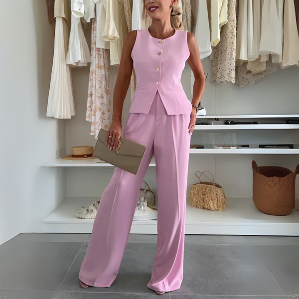 Maribel | Women’s Co-ord Set with Draped Top