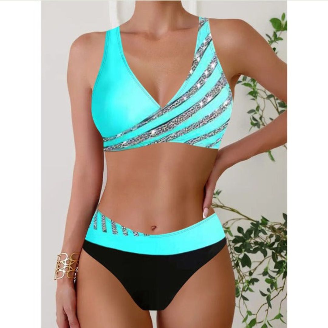 Zoë™ | Printed Halter Neck Swimwear