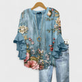 Aisha | Women’s Elegant Blouse with Ruffle Sleeves