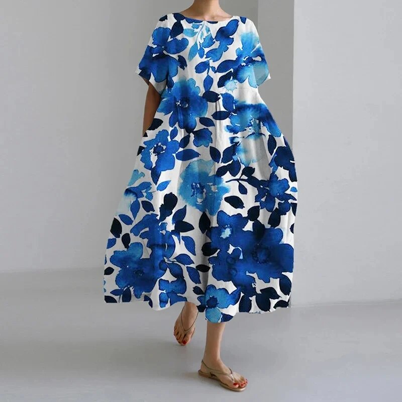Claire | Bohemian Floral Print Dress