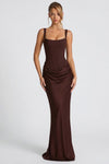 Sienna Laurent | Satin Corset Maxi Dress For Women